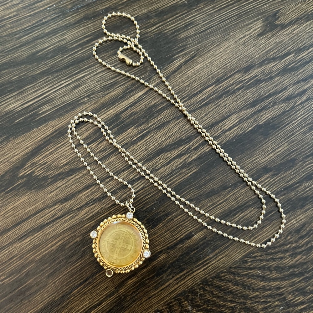 Virgins Saints & Angels Rosary Pendant Necklace